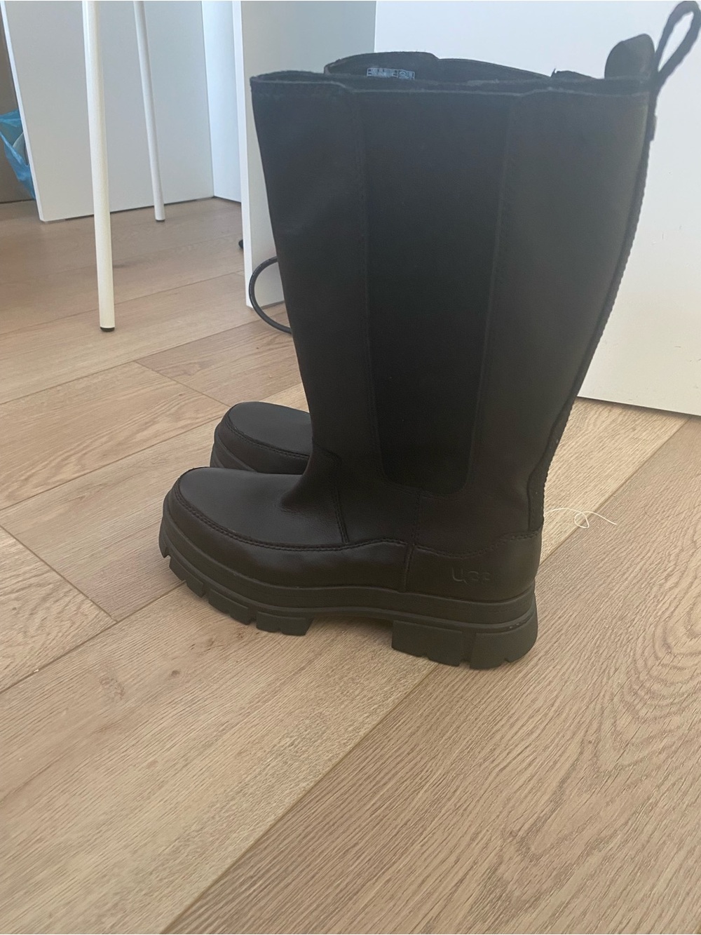 UGG Black Tall Platform Boots – Lug Sole – Excellent Condition